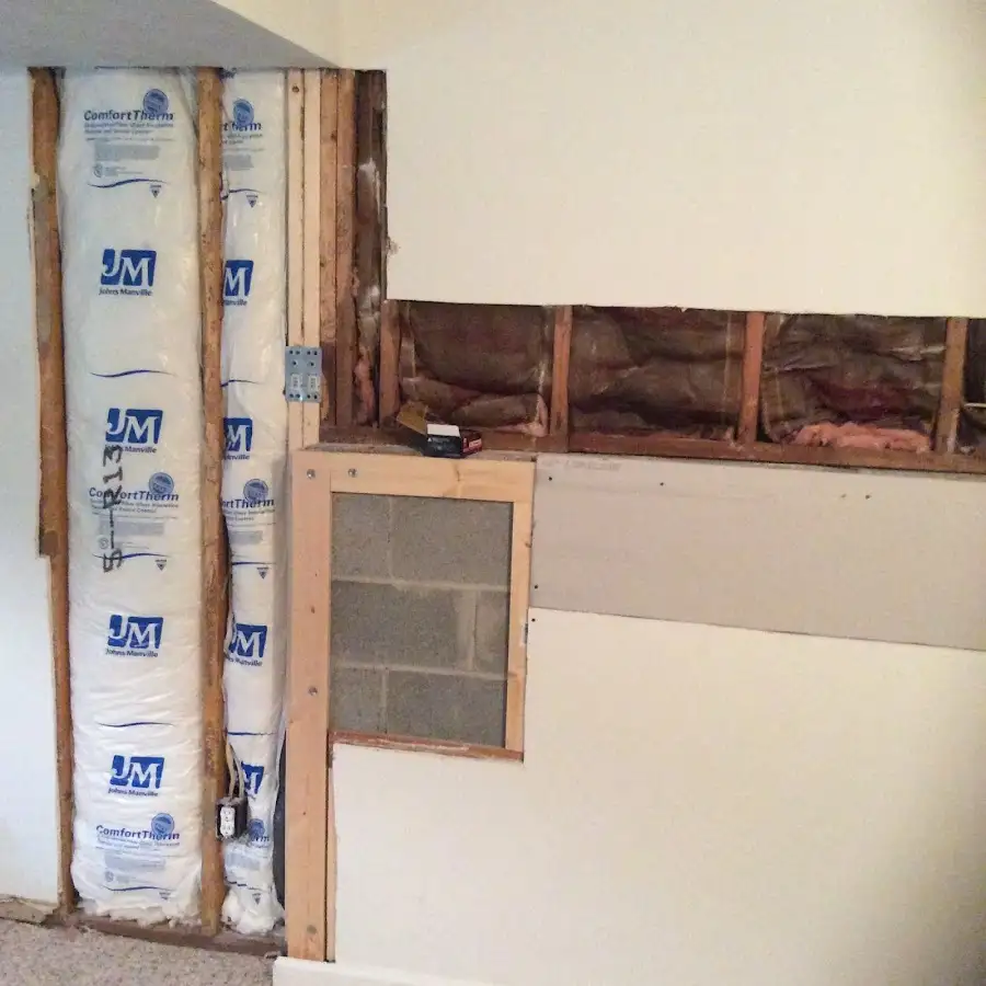 Wall insulation replacement during Structural Drying in Findlay